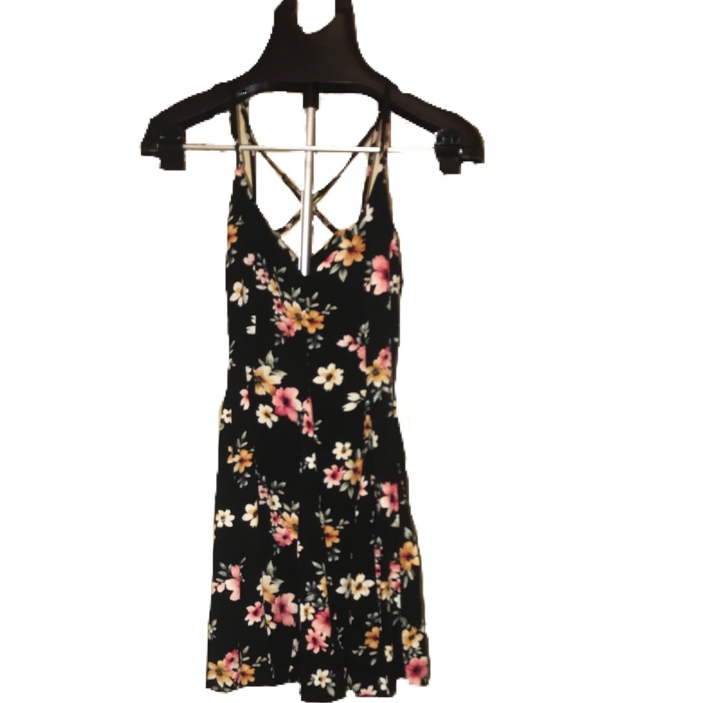 Forever21 Black Floral Dress